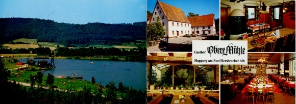 Klapp Ak Happurg in Mittelfranken, Gasthof Obere Mühle