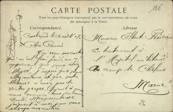 Postcard Courbevoie Hauts de Seine, La Gare et la Rue Sébastopol