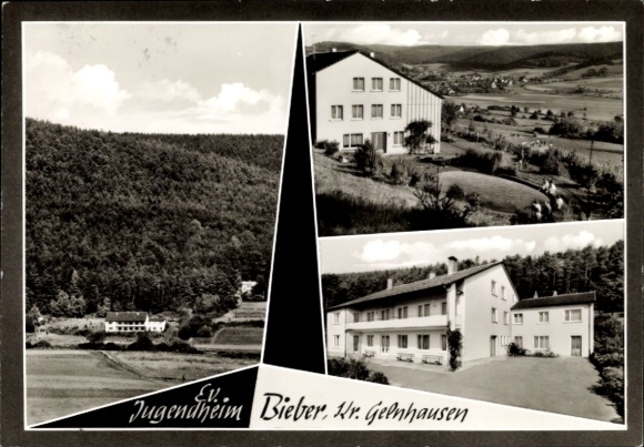 Postcard Gelnhausen in Hessen, Ev. Jugenheim, town view