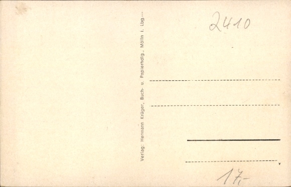 Postcard Mölln in the Duchy of Lauenburg, museum, old house