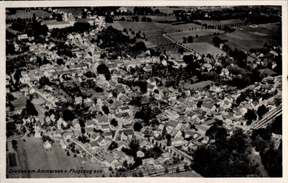 Postcard Dießen am Ammersee Upper Bavaria, aerial photograph