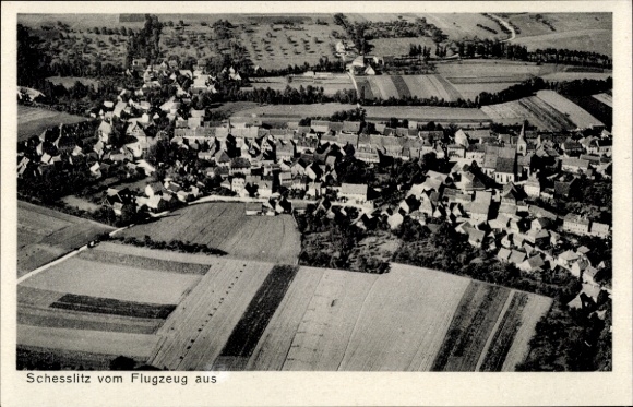 Postcard Schesslitz Scheßlitz in Upper Franconia, aerial photograph