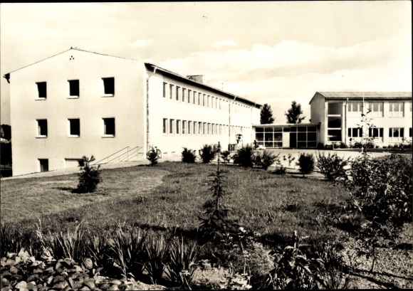 Postcard Franzburg in Mecklenburg, special school