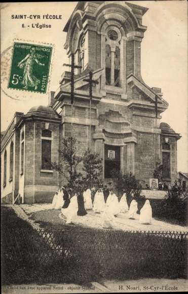 Postcard Saint Cyr l'Ecole Yvelines, L'Eglise