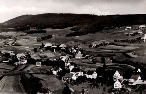 Postcard Kappel Niedereschach in the Black Forest Baden, aerial photograph