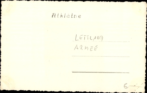 Photo Postcard Latvia, soldier in uniform