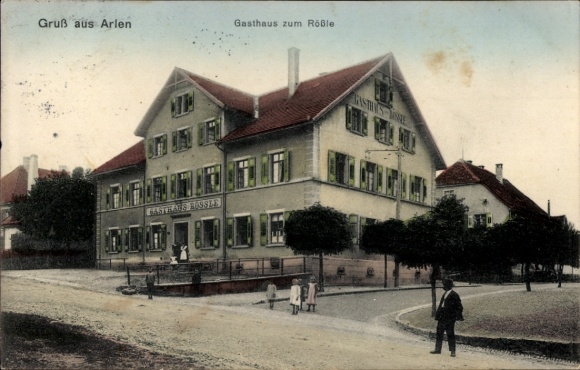 Ak Arlen Rielasingen-Worblingen in Baden, Gasthof zum Rößle