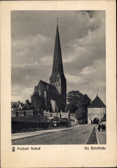 Ak Hansestadt Rostock, Petrikirche
