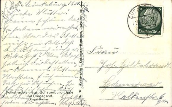 Tradycyjne stroje KP Schaumburg Lippe, rzędy pierścieniowe, dzieci