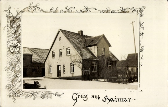 Passepartout photo Postcard Haimar Sehnde in Lower Saxony, residential building