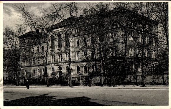 Postcard Dresden Altstadt Johannstadt, Carolahaus, SA accommodation Sturm