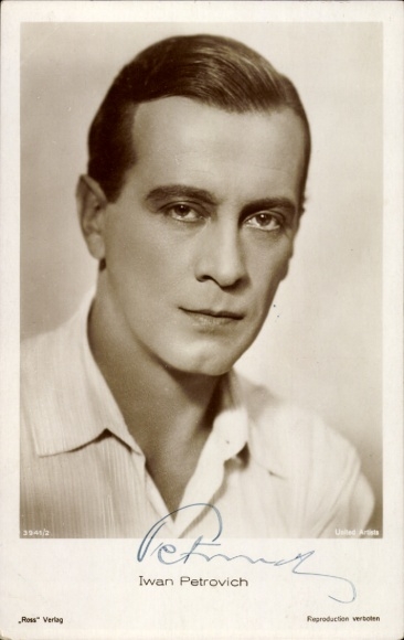 Ak Schauspieler Iwan Petrovich, Portrait, Ross 5219/1, Autogramm