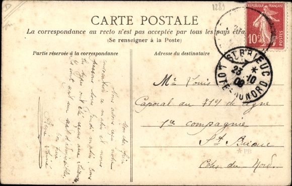 Postcard Frankreich, Life in the Fields, the Card Drawer