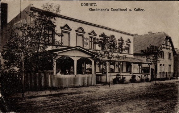 Ak Dörnitz Möckern im Jerichower Land, Klockmanns Konditorei Café