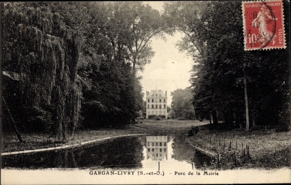 Ak Livry Gargan Seine Saint Denis, Parc de la Mairie