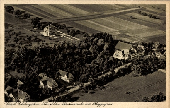 Ak Sebastiansweiler Mössingen in Baden-Württemberg, christelijk verzorgingshuis, luchtfoto
