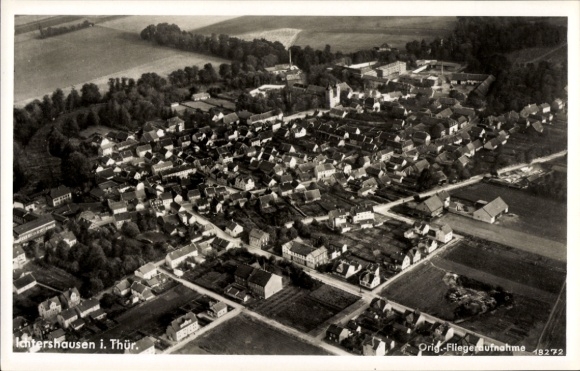 Ak Ichtershausen in Thüringen, Luftaufnahme