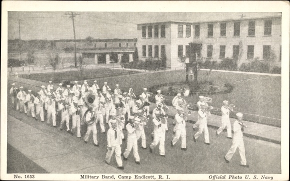 Ak Camp Endicott Rhode Island VS, militaire band, kamp