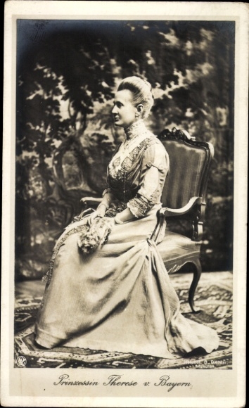 Postcard Princess Therese of Bavaria, portrait