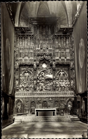 KP Zaragoza Saragossa Aragon, Catedral de La Seo, Altar Mayor, sztuka religijna, Saragossa