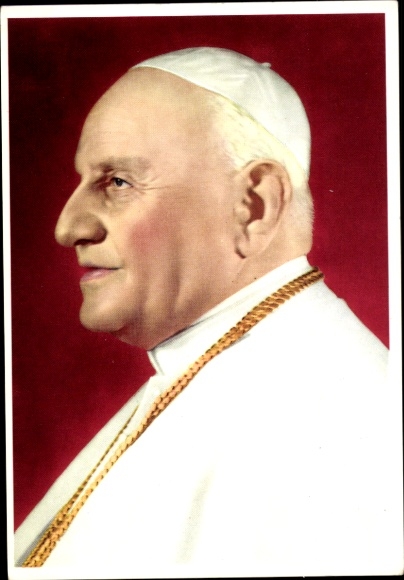 Postcard Pope John XXIII, Angelo Giuseppe Roncalli, portrait