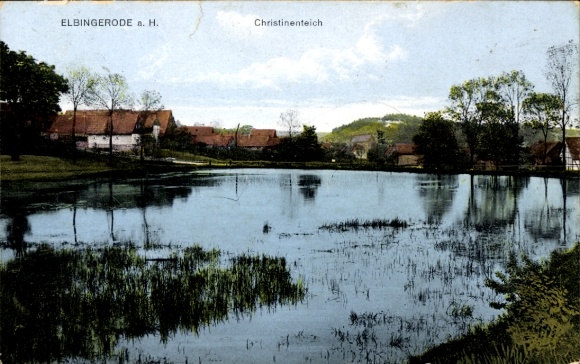 Postcard Elbingerode Oberharz am Brocken, Christinenteich