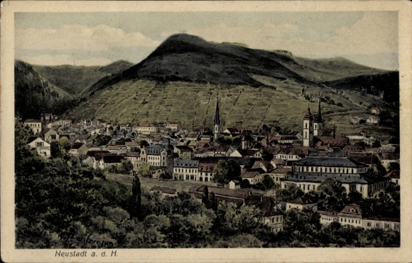 Ak Neustadt an der Haardt, Gesamtansicht