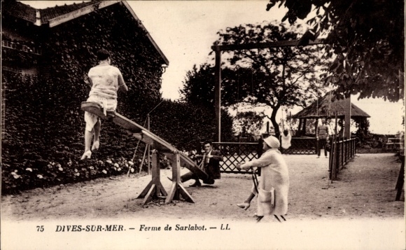 Ak Dives sur Mer Calvados, Ferme de Sarlabot