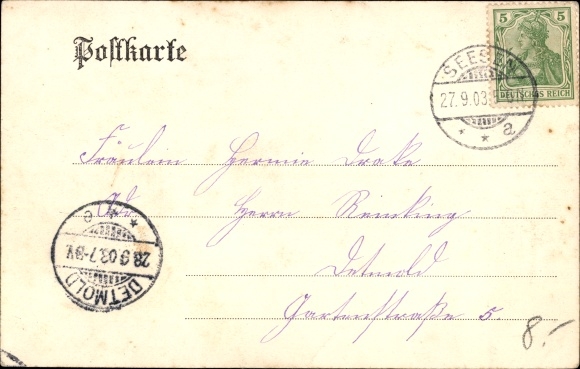 Ak Seesen am Harz, Hirte, Schafherde