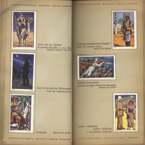 From the soldier&#39;s life of all peoples, book I, collecting picture album Orienta cigarette factory, Dresden 1932