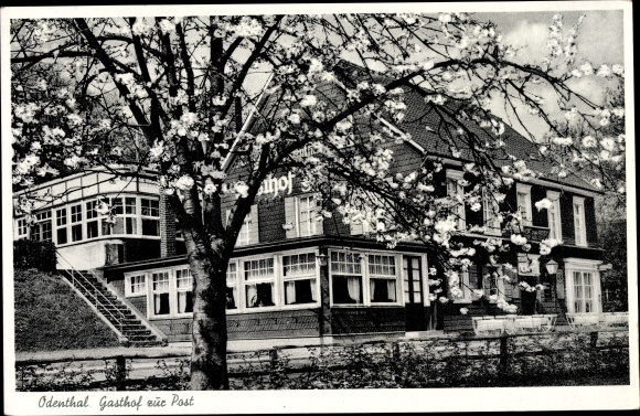 Ak Odenthal Rheinisch Bergischer Kreis, Hotel Gasthof zur Post, W. Schmass