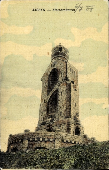 Ak Aachen in Nordrhein Westfalen, Bismarckturm