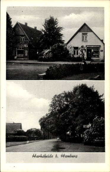 Ak Harksheide Norderstedt Schleswig Holstein, Geschäfte, Straßenansichten
