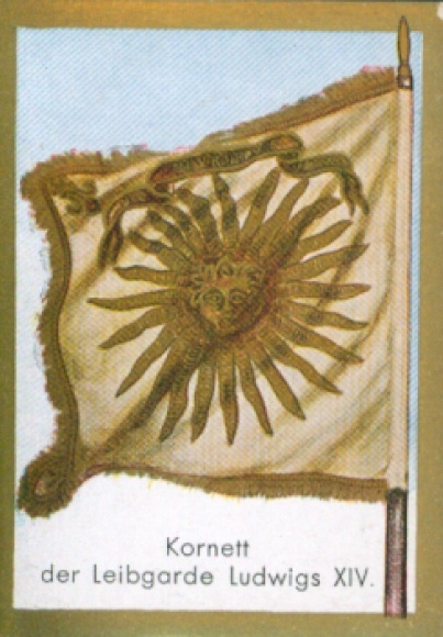 Collection picture Ulmenried flag picture No. 129, cornet of the life guard of Louis XIV