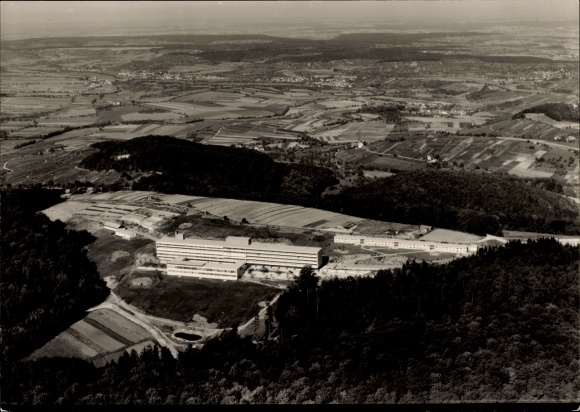 Postcard Löwenstein in Württemberg, The image shows an aerial photograph of Löwenstein. Clearly visible...