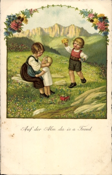 Kunstenaar Ak Ebner, Pauli, Op de berg is er vreugde