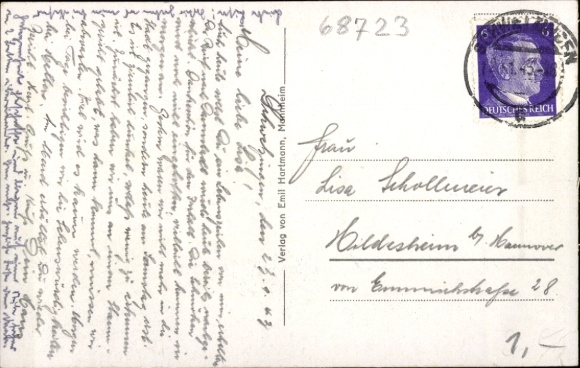 Postcard Schwetzingen in Baden, castle garden, mosque