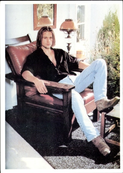 Ak Schauspieler Brad Pitt, Portrait