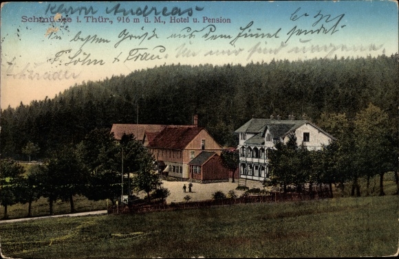 Ak Gehlberg Suhl in Thüringen, sieraden, hotel en pension