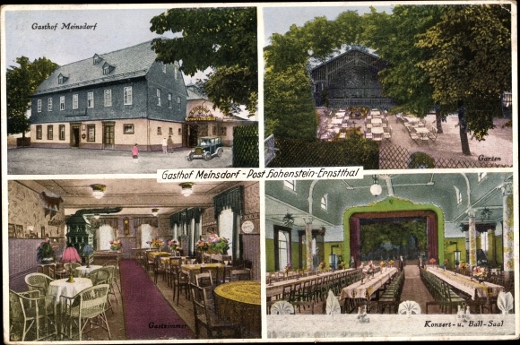 PC Meinsdorf Callenberg Sachsen, Gasthof Meinsdorf, ballroom, owner Curt Veit