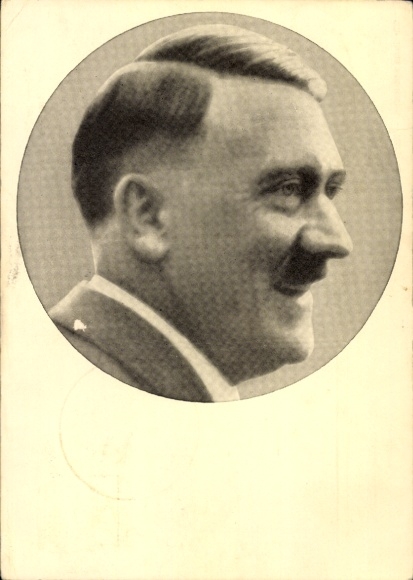 Postcard Führer and Reich Chancellor Adolf Hitler, Portrait, Men of the Time No. 91