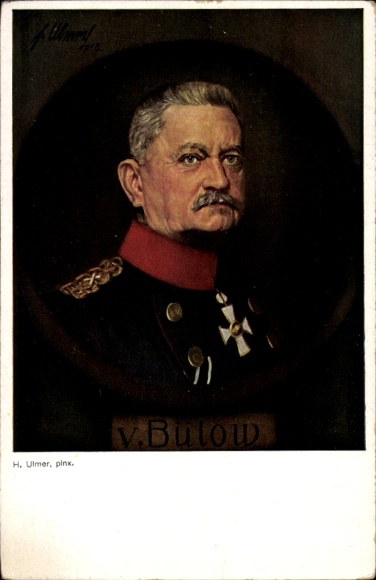 Künstler Ak Ulmer, H., Generaloberst Karl von Bülow, Portrait