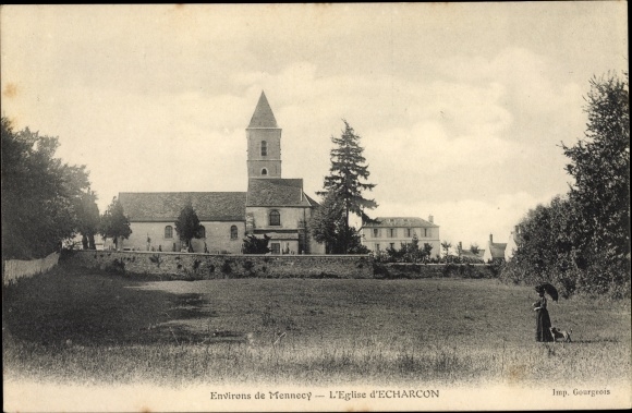 Ansichtkaart Mennecy Essonne, Église d&#39;Écharcon