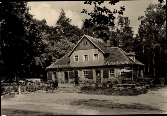 Ak Schmannewitz Dahlen in Sachsen, Waldgaststätte Hospitalhütte