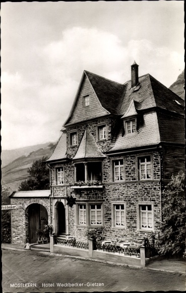 Ak Moselkern Rheinland Pfalz, Hotel Weckbecker Gietzen