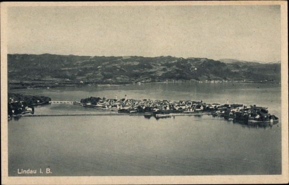 PC Lindau on Lake Constance Swabia, local panorama