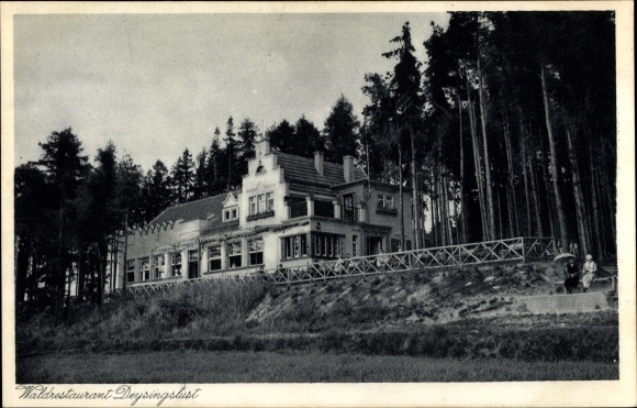 Postcard Tabarz in the Thuringian Forest, view of the forest restaurant Deysingslust