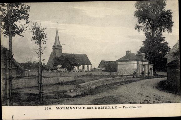 Postcard Morainville sur Damville Eure, General view