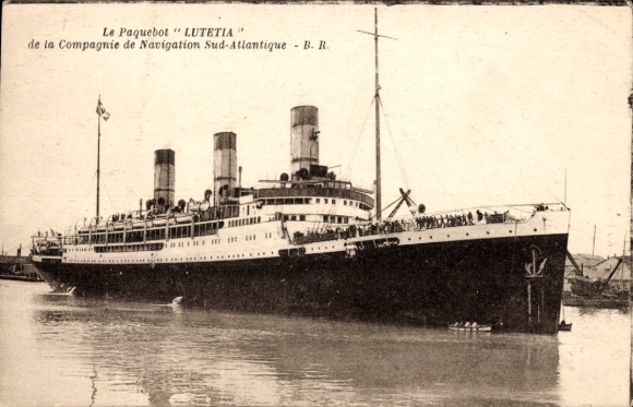 Ak-passagiersschip Lutetia, Compagnie de Navigation Sud-Atlantique