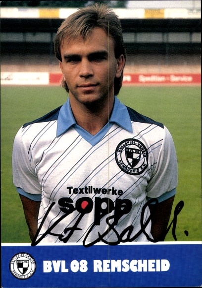 Autograph card footballer Kurt Balewski, FC Remscheid, autograph